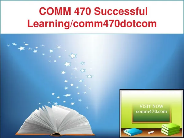 COMM 470 Successful Learning/comm470dotcom