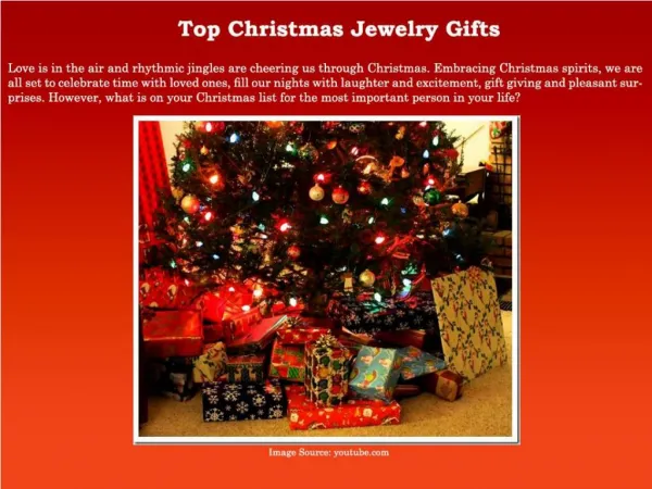 Top Christmas Jewelry Gifts