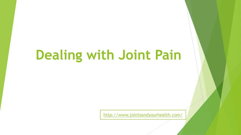 dealing with joint pain