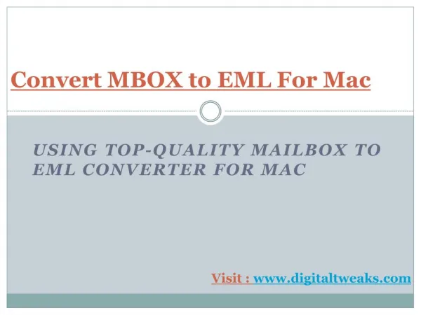 Convert MBox To EML