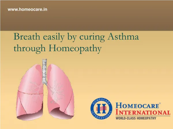 Cure Asthma Disease with Homeopathy Treatment