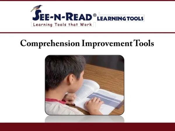 Comprehension Improvement Tools