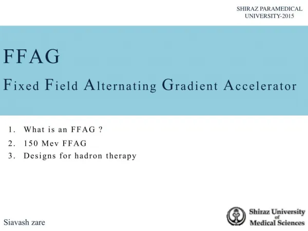 FFAG 150 Mev acceleration