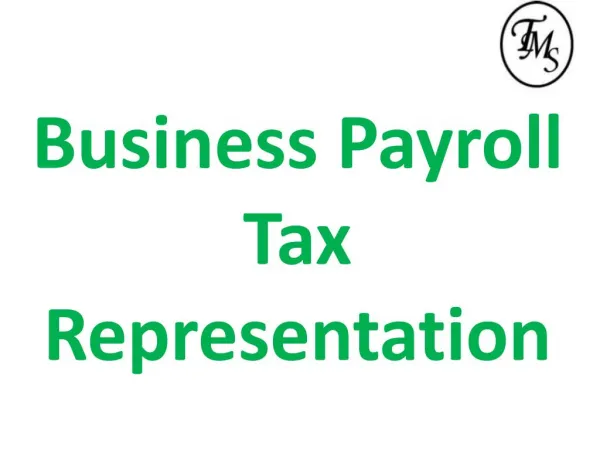 Business Payroll Tax Representation