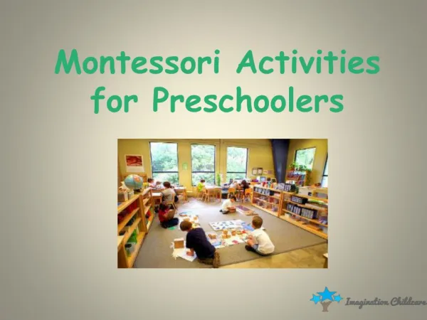 Montessori Activities For Preschoolers