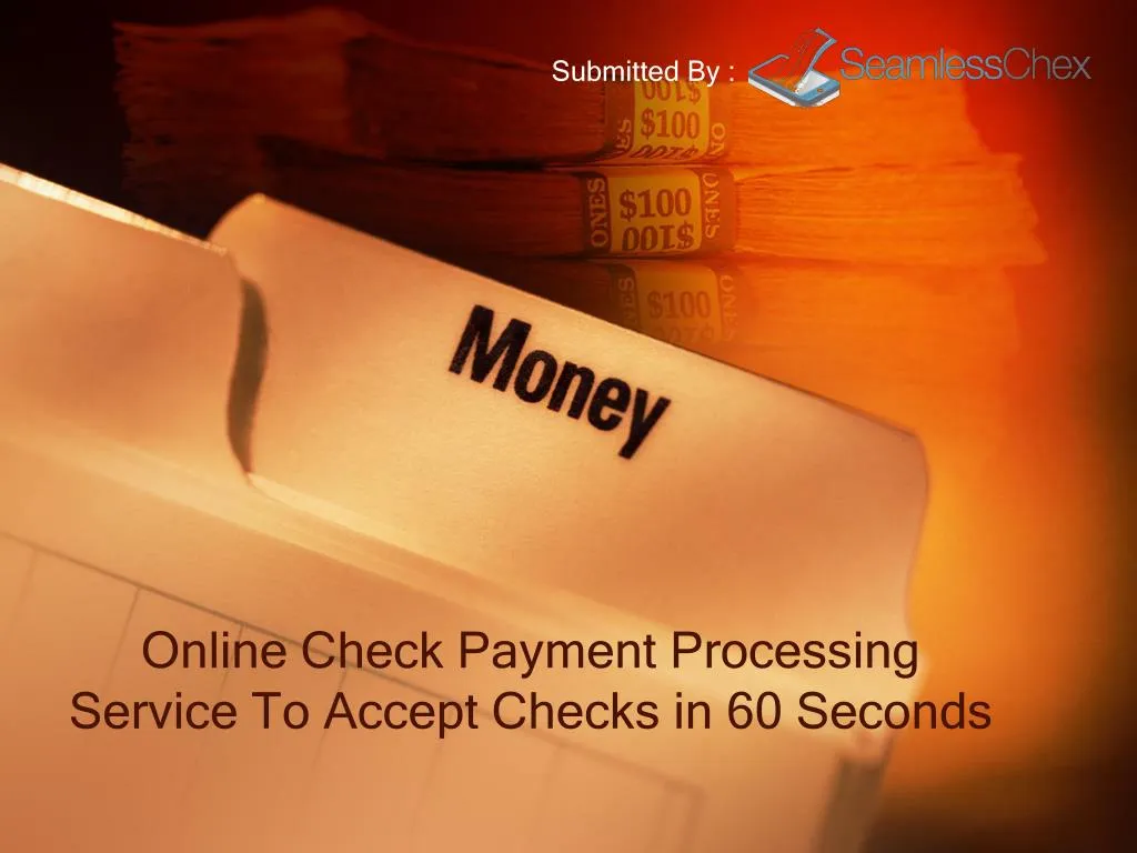 online check payment processing service to accept checks in 60 seconds