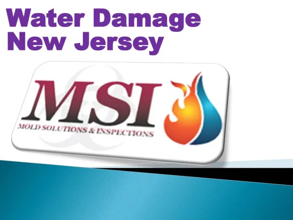 Water Damage New Jersey