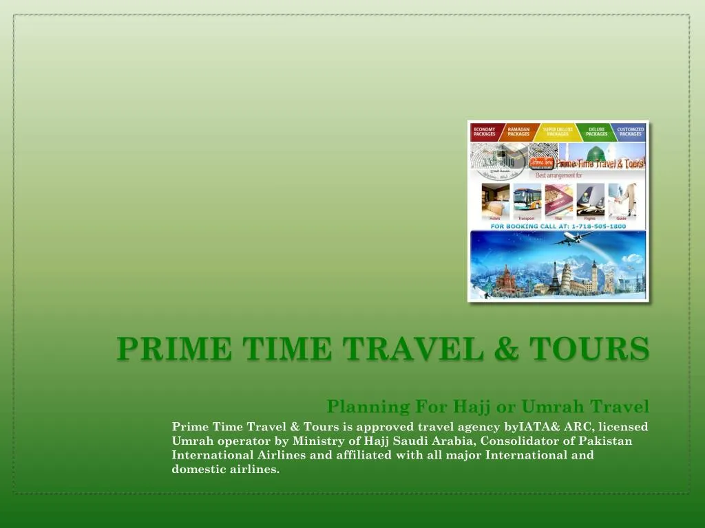prime time travel tours