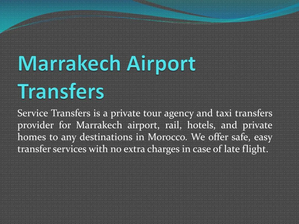 marrakech airport transfers