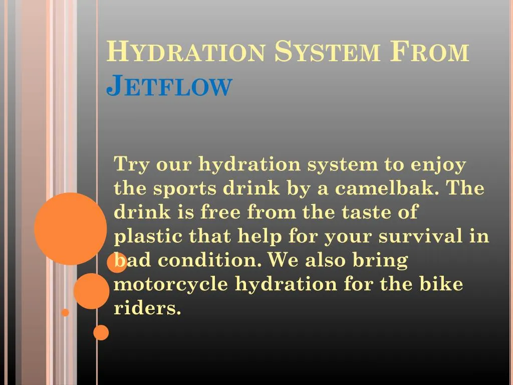 hydration system from jetflow