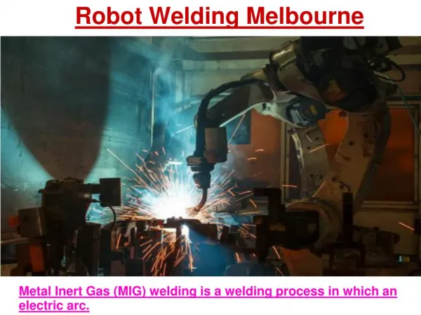 Robot Welding Melbourne