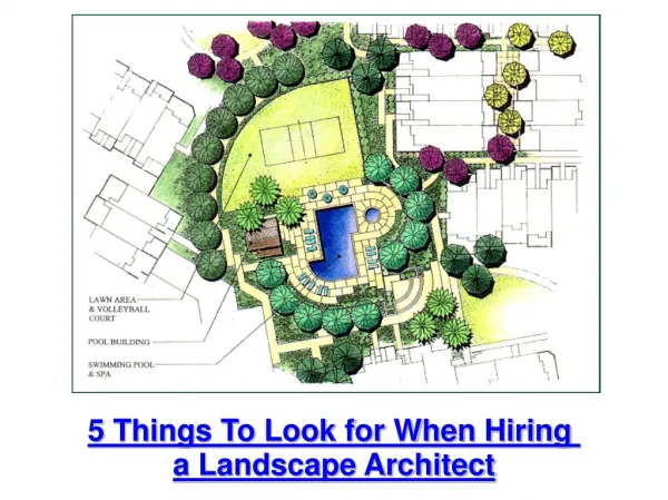 5 Things to Look for When Hiring a Landscape Architect