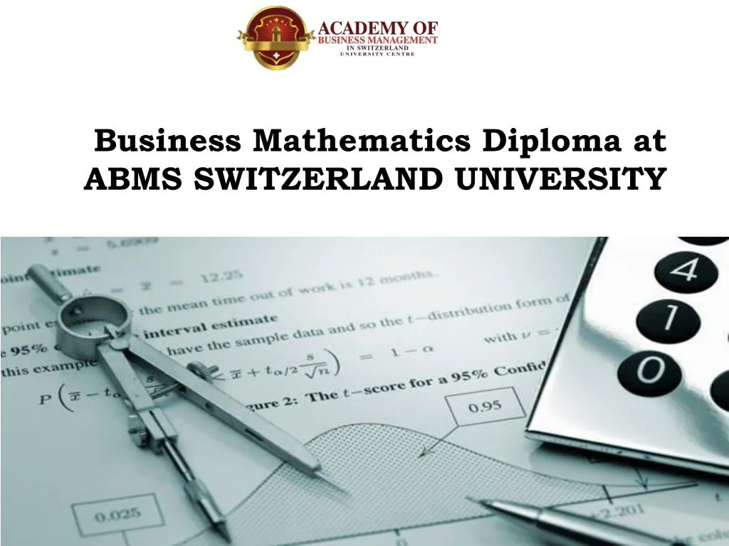 business mathematics diploma at abms switzerland university