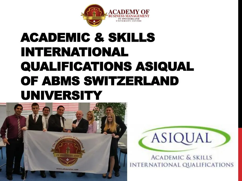 academic skills international qualifications asiqual of abms switzerland university