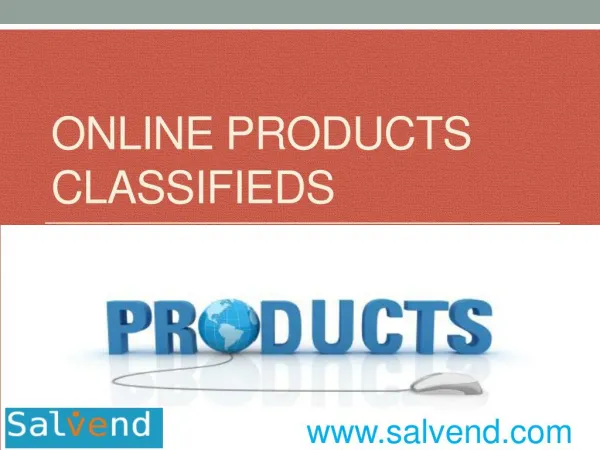 Online Products Classifieds