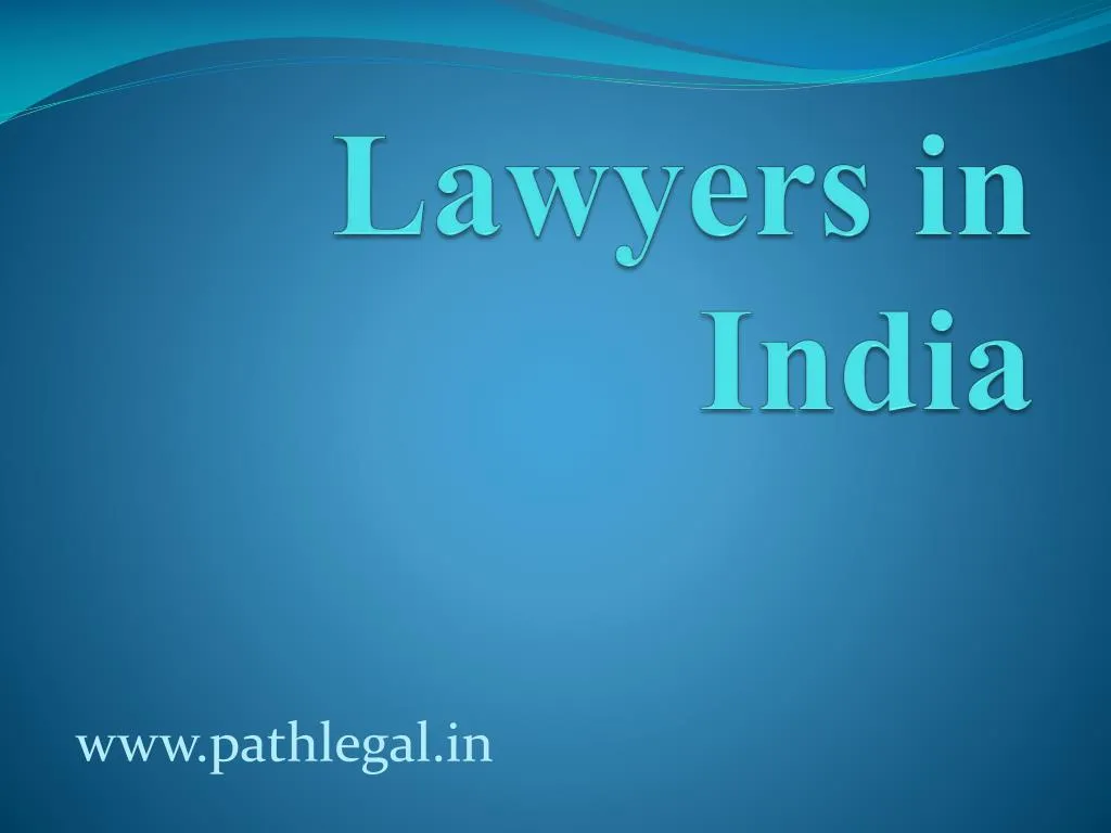 lawyers in india