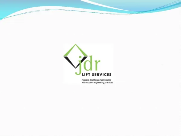 Lift Servicing-Jdr Lift Services