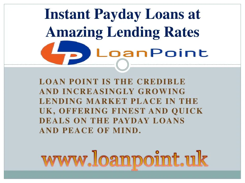 instant payday loans at amazing lending rates
