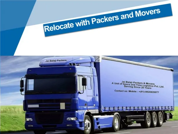 Relocate with Packers and Movers