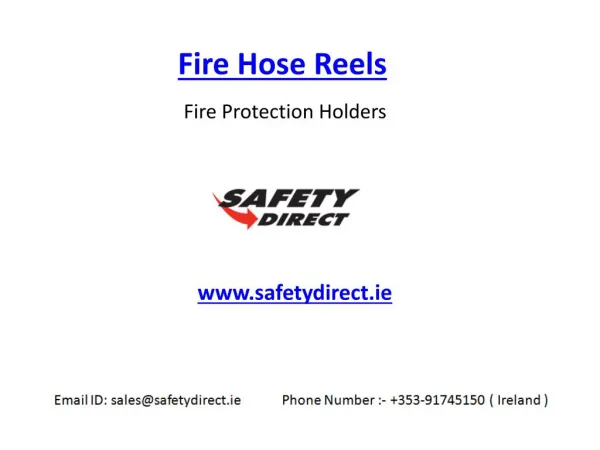 Fire Hose Reels in Ireland at SafetyDirect.ie
