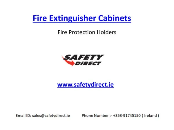 Fire Extinguisher Cabinets in Ireland at SafetyDirect.ie