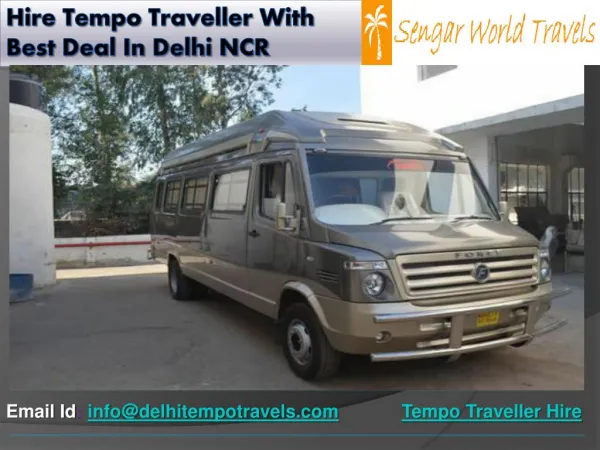 Hire Tempo Traveller With Best Deal In Delhi