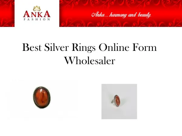 Best Silver Rings Online Form Wholesaler
