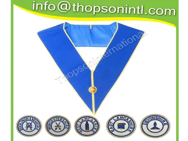Masonic regalia craft provincial undress collar