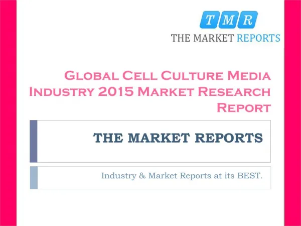 Analysis of Cell Culture Media Production, Supply, Sales and Market Status 2016-2021 Forecast