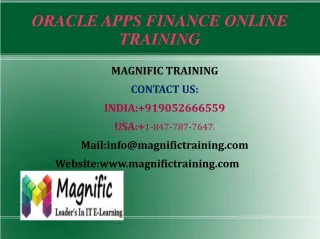 Oracle Apps SCM Online Training in USA| UK - slide 1