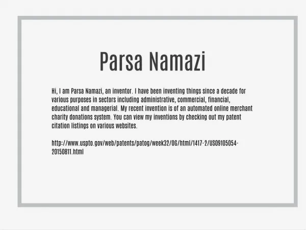 Parsa Namazi