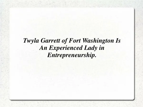 Twyla Garrett
