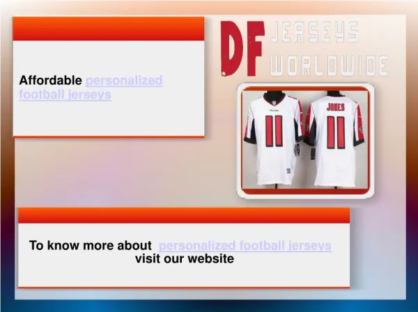 Personalized football jerseys