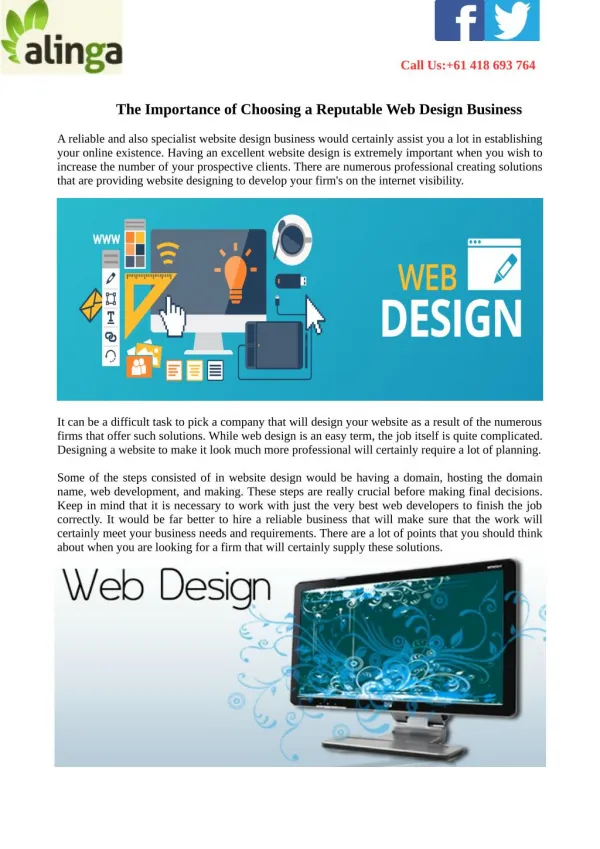 The Importance of Choosing a Reputable Web Design Business