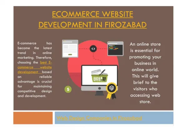 E-commerce website development company in Firozabad
