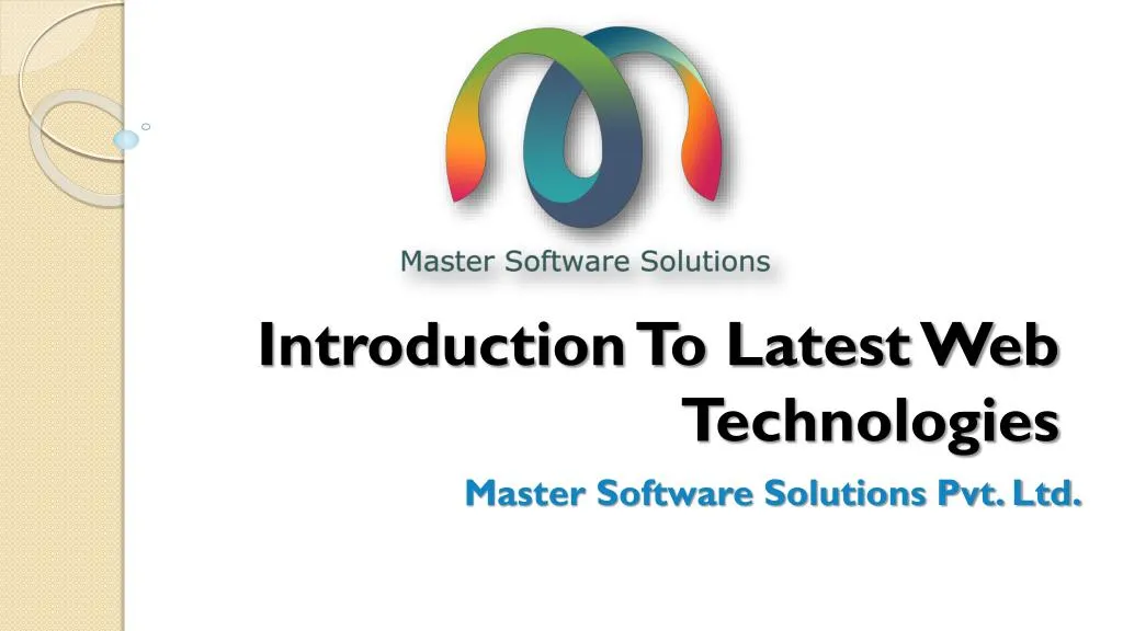 introduction to latest web technologies