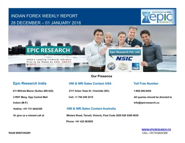 Epic Research Weekly Forex Report 28 Dec 2015