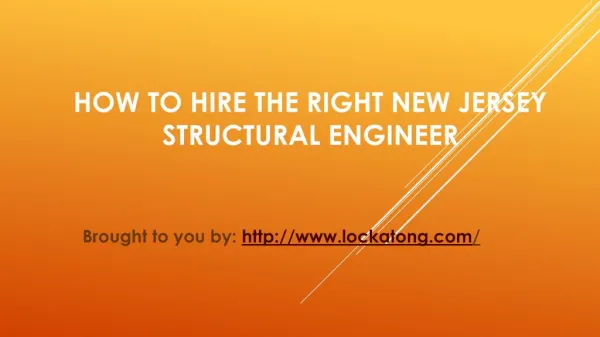How To Hire The Right New Jersey Structural Engineer