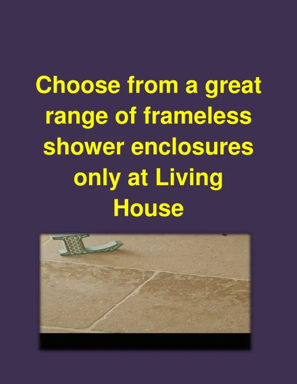 frameless shower enclosures