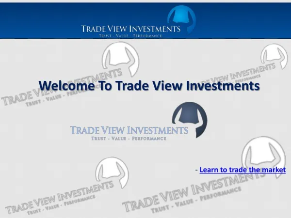 Proprietary Trading made easy - Trade View Investments