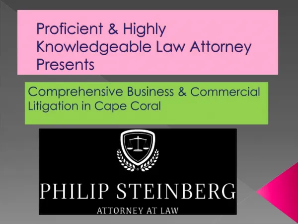 Comprehensive Business & Commercial Litigation in Cape Coral