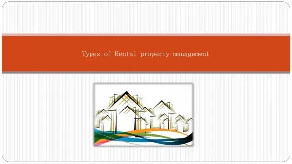 Types of rental property management