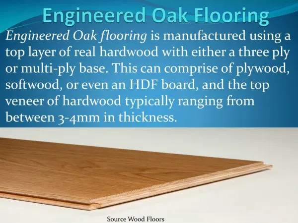 Buy online Engineered Oak flooring Product