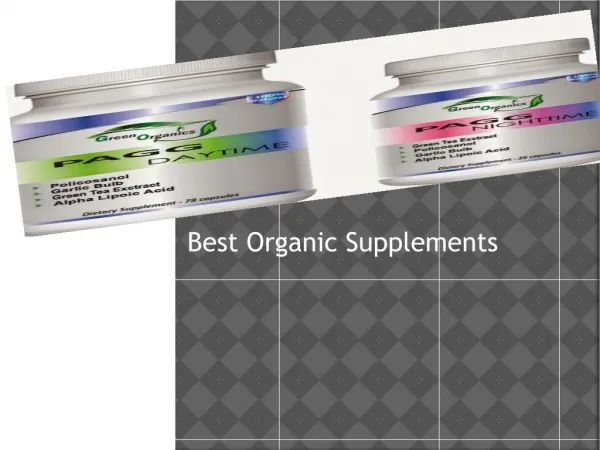 Best Organic Supplements