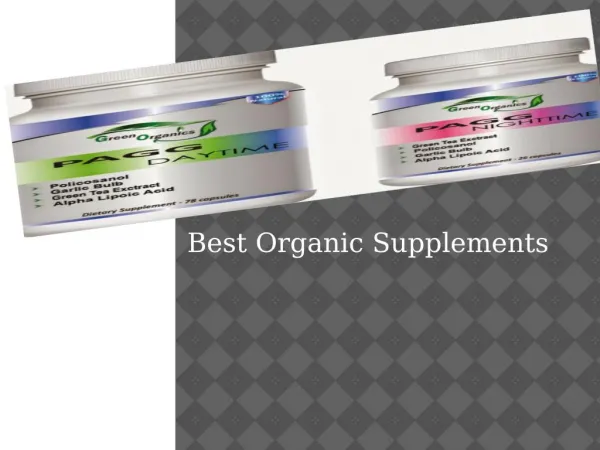 Best Organic Supplements