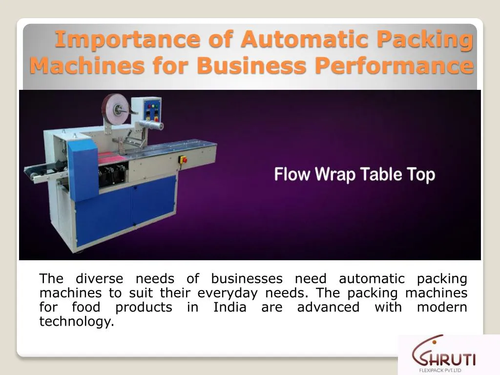 importance of automatic packing machines for business performance