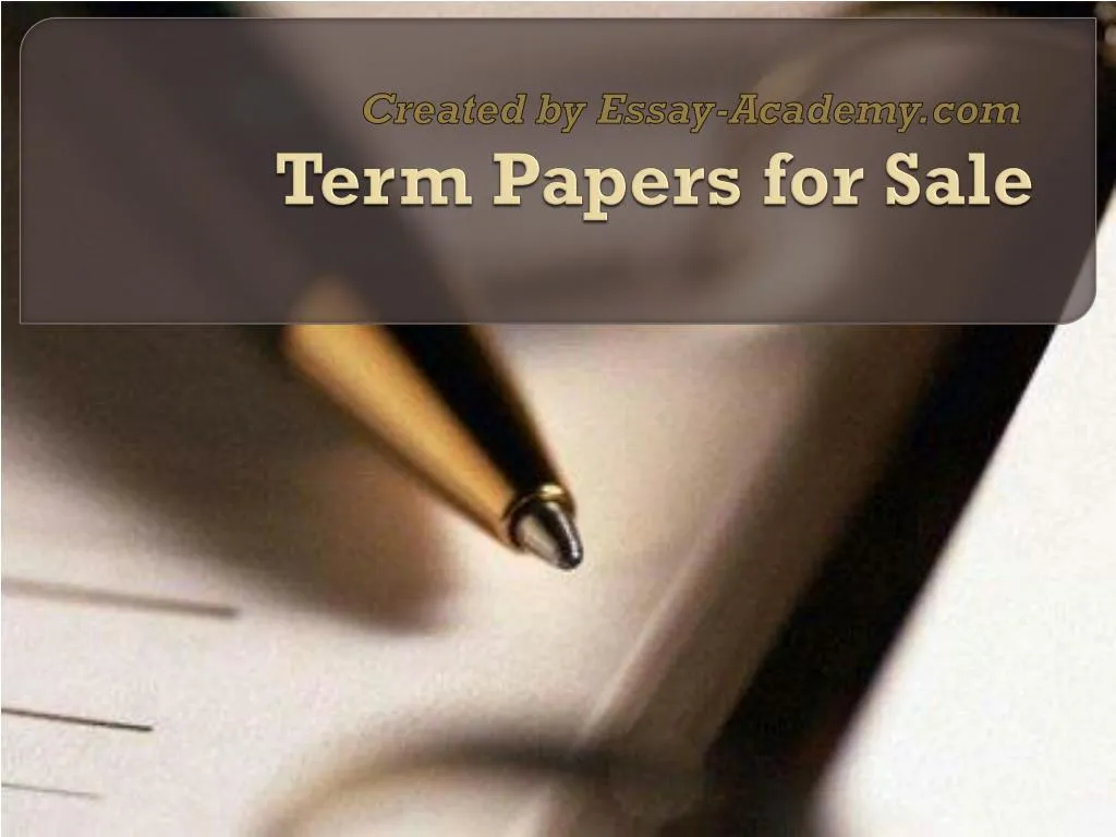 term papers for sale