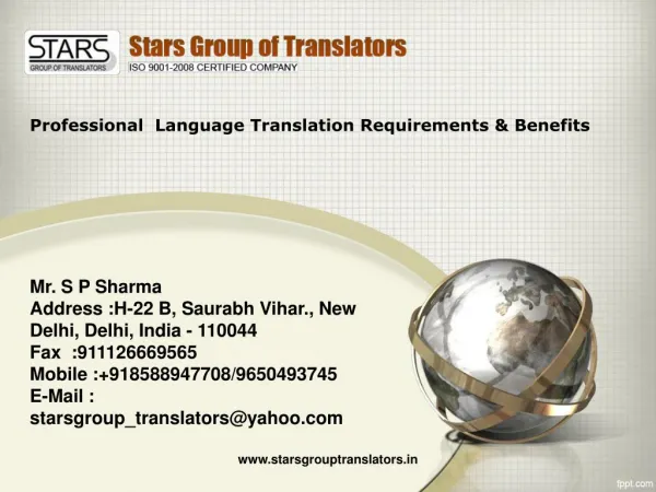 Professional Language Translation Online Service.