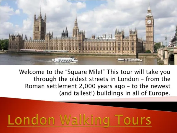 London walking tours