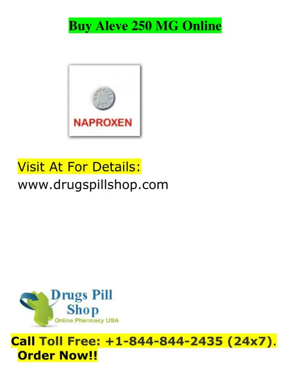 Buy Aleve Online|Order Aleve 250 MG Online|Drugspillshop.com